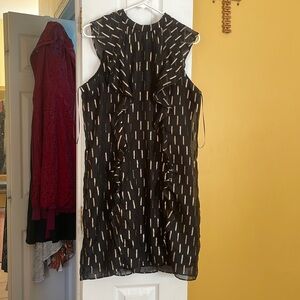 Black and gold cocktail dress size 14